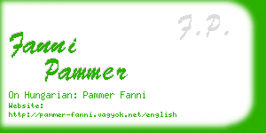 fanni pammer business card